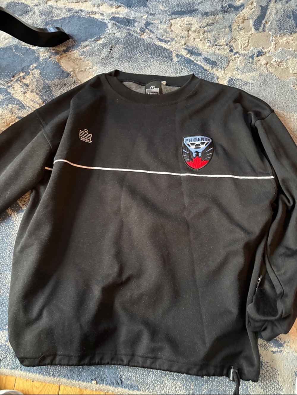 Black Phoenix-Emblem Crewneck Sweatshirt